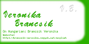 veronika brancsik business card